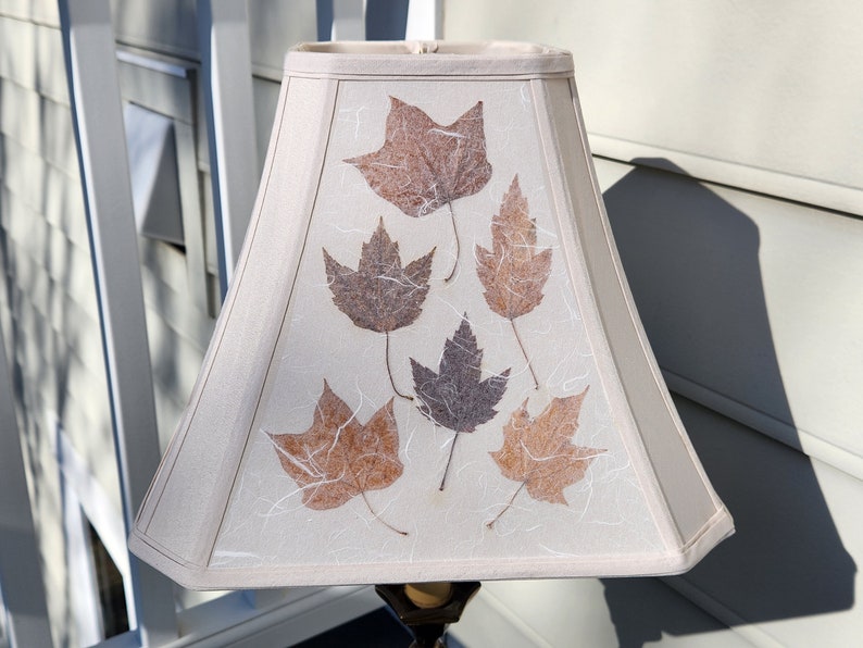 Lamp shade leaf collection. Flower lamp, Botanical Table Lampshade, Flower floor lamp, One of a kind, Nature lover gift 96 image 1