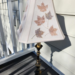 Lamp shade leaf collection. Flower lamp, Botanical Table Lampshade, Flower floor lamp, One of a kind, Nature lover gift 96 image 6