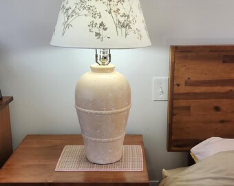 Pressed Queen Anne's Lace Lampshade: Extra Large Bell Shade (#121)