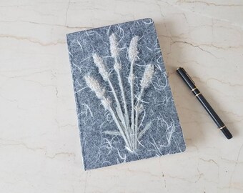 Unique Journal - Dried flowers note book journaling - lavender (#21)