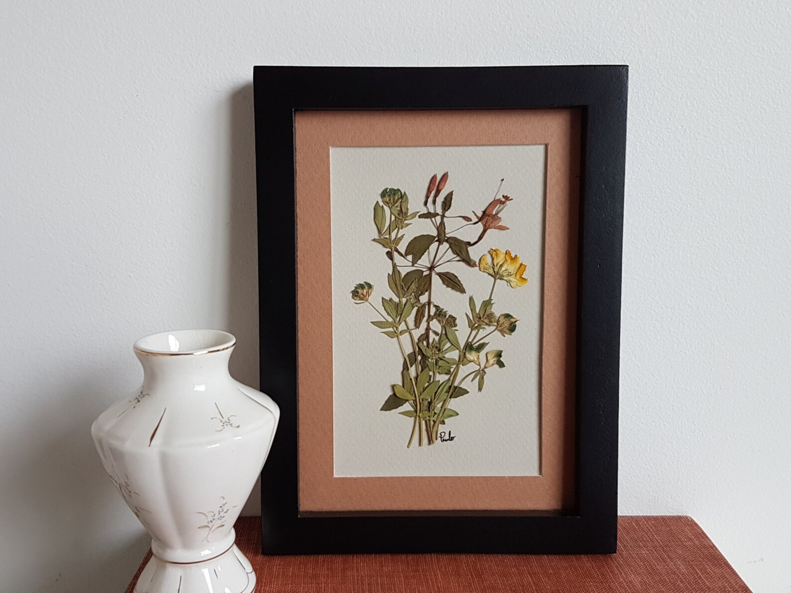 Pressed Flower Art 5x7 Matted ORIGINAL Pressed Flowers Etsy
