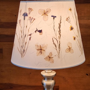 Wild flowers lampshade. Warm glow lamp shade (#105)