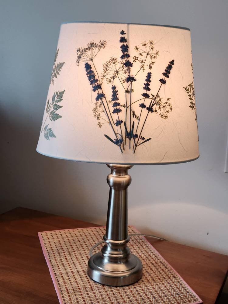 Dried Flower Oval Lamp Shade 80 Etsy UK