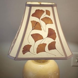 Handmade Ginkgo Leaf Lampshade: Royal Square Bell Design