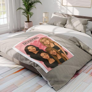 Blacpink Art Fleece Blanket, Cozy Throw Blanket, K-Pop Fan Gift, Soft Home Decor, Warm Blanket for All Occasions