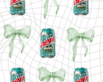 Baja blast green coquette bow png / listo para descargar • fondo transparente • PNG • arte de pared • clip art