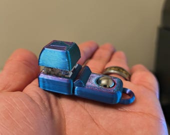 3D Printed Fidget Toy with Rotating Ball, and Clicker- Sensory Gift