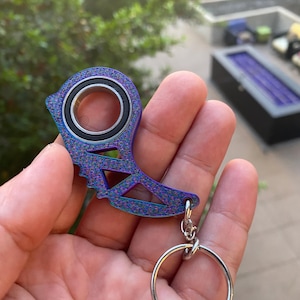 3D Printed Fidget Karambit Keychain: Stress Relief Toy