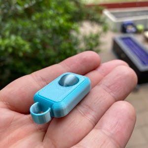Small Fidget Square with Ball Keychain - 3D Printed Handheld Pocket Size Toy, Stress Relief Gift, Portable Sensory Tool Sensory for Autism