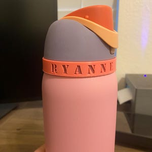 Personalized Owala Tumbler Tag: Minimalist Name Ring, No Adhesive