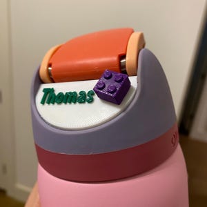 Personalized Owala Tumbler Tag: Minimalist Name Plate, No Adhesive