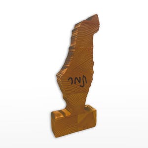 Handmade Israel Map Artwork: Personalized Tabletop Decor