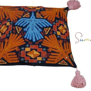 Funda de cojín, funda para almohada, cojín hecho a mano, cojín bordado, Cushion cover, pillow cover, cute cushion, handmade cushion
