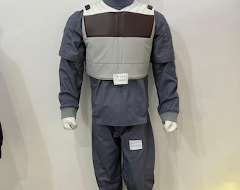 Axe Woves Inspired Cosplay Flightsuit & Vest | Mandalorian Costume Soft Parts | Star Wars Armor Base