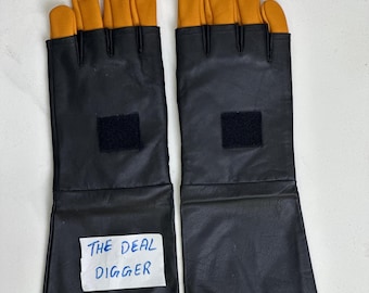 Guanti in pelle ispirati al Mandaloriano per cosplay / Accessori per costumi da cacciatore di taglie