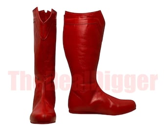 Botas rojas de disfraz de superhéroe: Cosplay hecho a medida, Comic-Con
