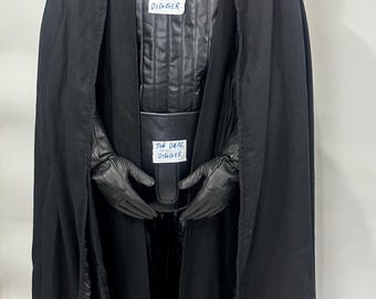 Darth Vader Cosplay Set | Leather Bodysuit, Cape, Tunic, Codpiece, Gloves & Boots | Star Wars Costume