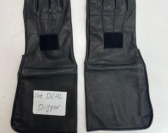 Handmade Deathwatch Leather Gloves | Mandalorian Star Wars Cosplay Costume