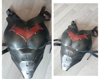 Redhood Armour weathered or Raw 3D Printed Cosplay chest and abs - Custom Sized