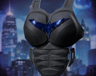 Pecho femenino de Nightwing, armadura, archivo STL imprimible en 3D