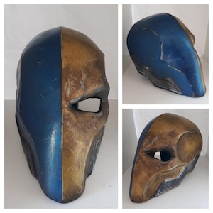 Deathstroke finished clean, weathered or Raw 3D Printed Cosplay Helmet - Custom Sized