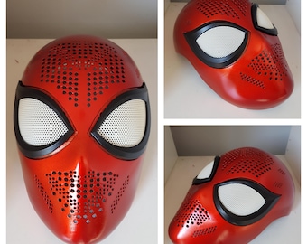 Máscara de Spiderman, cosplay, impresión 3D terminada, tamaño personalizado.