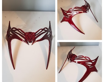 Scarlet witch 3d printed crown, custom sized, finished, cosplay
