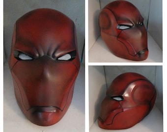 Redhood rebirth finished OR Raw helmet, 3D Printed Cosplay Helmet - Custom Sized