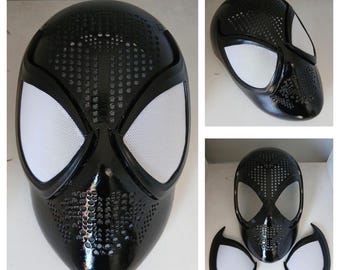 Máscara facial simbiótica de Spiderman, cosplay, impresión 3D terminada, tamaño personalizado.