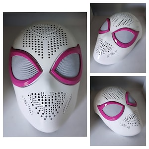 Spider-Gwen-Gesichtsmaske, Cosplay, Rohmaterial, fertiger 3D-Druck, individuelle Größe