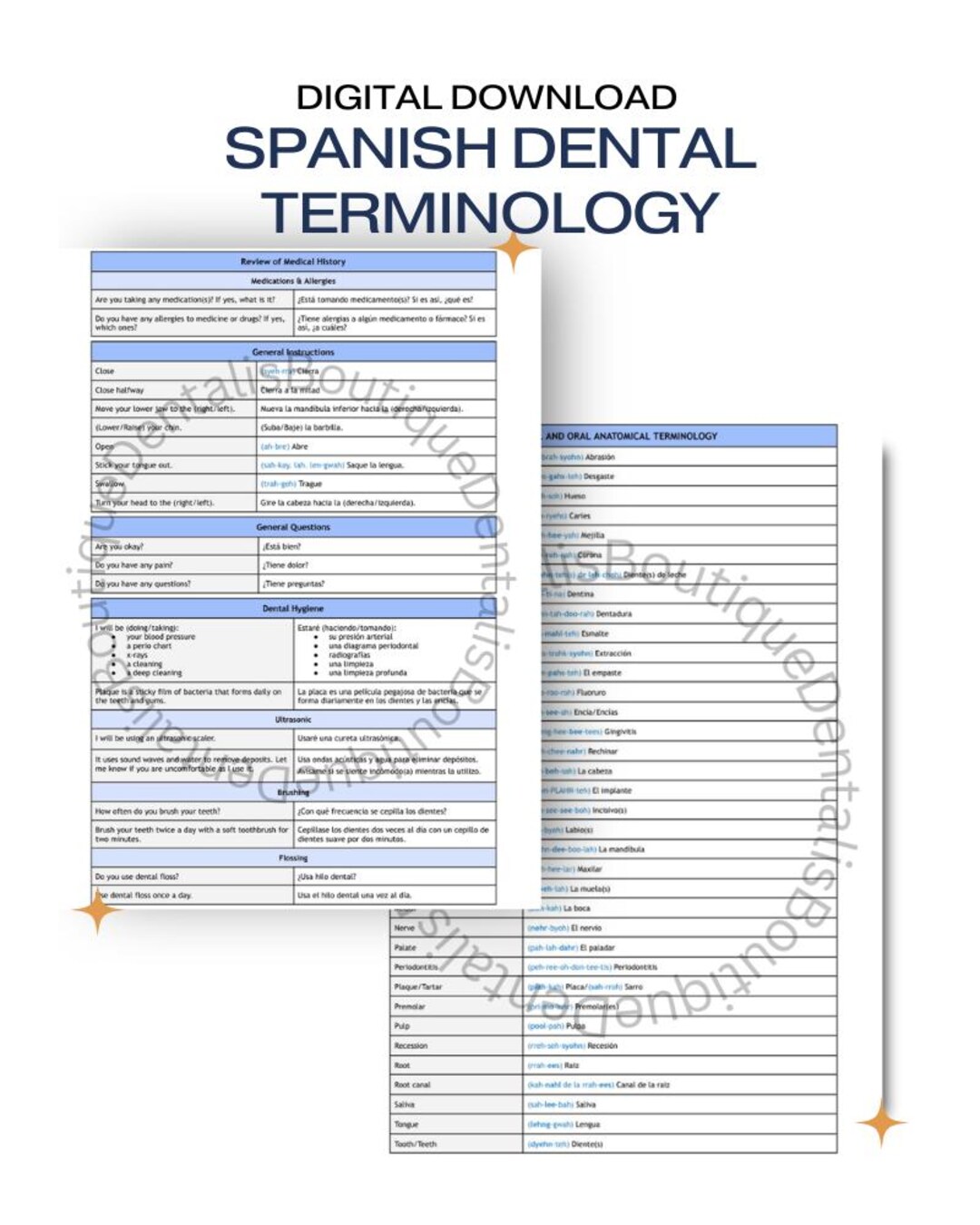 dental-spanish-cheat-sheet-dental-hygienist-student-gift-quick