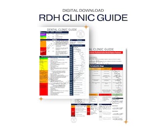 Dental Hygiene Study Cheat Sheet Dental Hygienist Student Gift Quick Reference Guide Dental Digital Download RDH Dental Hygiene Board Review