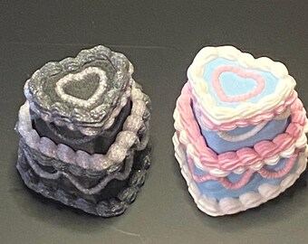 Self Care Cake Clicker, Self Care Fidget Toy, Kawaii Clicker Fidget Toy, Clicky Toy for Stress Relief, Anxiety Relief Desk Toy, Stimming , N