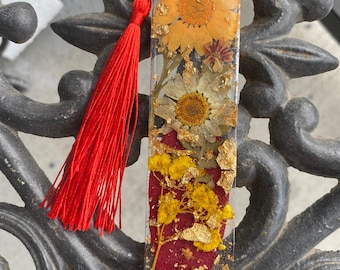 Floral Bookmarks, Cute handmade bookmarks, Real Flower, Bookish Gift