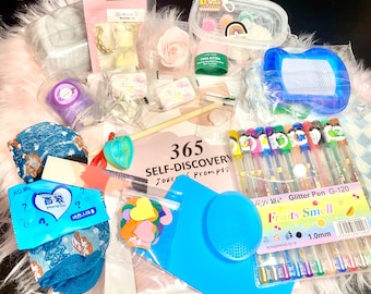 ULTRA Self Care Kit, Self Care Journal, Wellness Gift, Spa Gift Set, Bath Gift Set, Mental Health Gift, Hygge Gift, Calm Down Kit