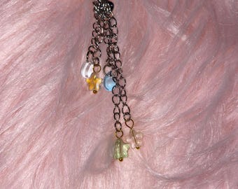 Stars Phone Charm, Stars and Raindrops Charm