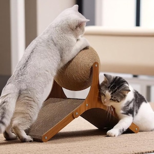 Katzen Pappe Kratzspielzeug Sisal Katze Kratzball Interaktives Spielzeug für Kätzchen