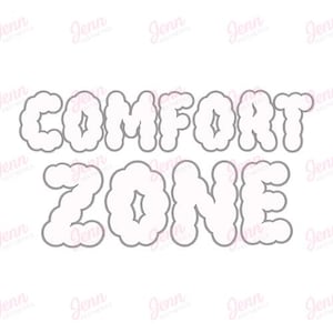 Comfort Zone PNG / Download digitale / Clip Art / Trendy / Cura di sé / Salute mentale / Spazio sicuro