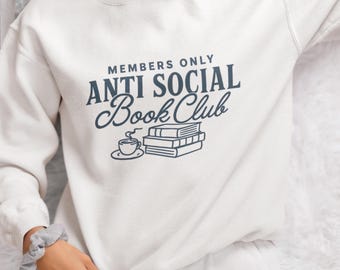 Antisocial Book Club PNG SVG: Hot Girls Read Books - Clip Art (Digital Download)