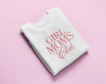 Girl Moms Club PNG, Trendy Coquette Mama Shirt Design (Digital Download)