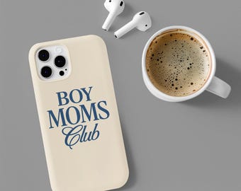 Boy Moms Club PNG SVG, Minimalist Mama Shirt Design (Digital Download)