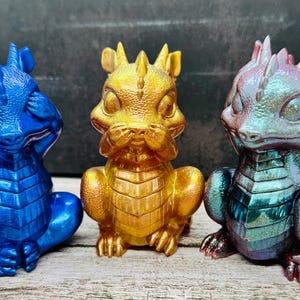 Hear No Evil Speak No Evil See No Evil Dragon Figurines