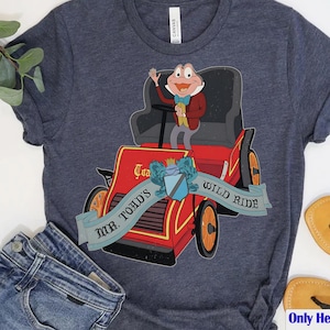 Camiseta de Disney "Mr. Toad's Wild Ride Taxi Service", viaje a Disneyland 2026, camiseta de viaje a Fantasyland, Las aventuras de Ichabod y Mr. Toad