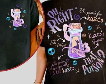 Disney Pick Your Poison Kuzco's Poison T-shirt, Yzma Poison Tee, Disneyland Family Matching shirt, The Emperor's New Groove Kuzco Llama cadeau