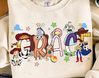 Camiseta personalizada con personajes de Toy Story de Disney, camiseta familiar a juego de Disneyland, regalos de cumpleaños de Toy Story, camiseta para el viaje a Toy Story Land