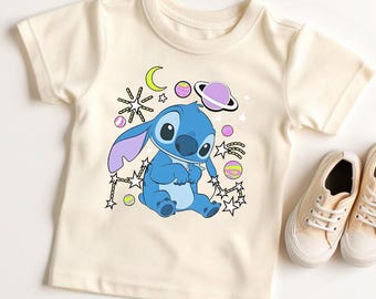 Disney Lilo and Stitch 2026 Galaxy Cute Kids T-Shirt, Disney Stitch Birthday Shirt, Disneyland Matching Family Shirt, Lilo & Stitch Movie