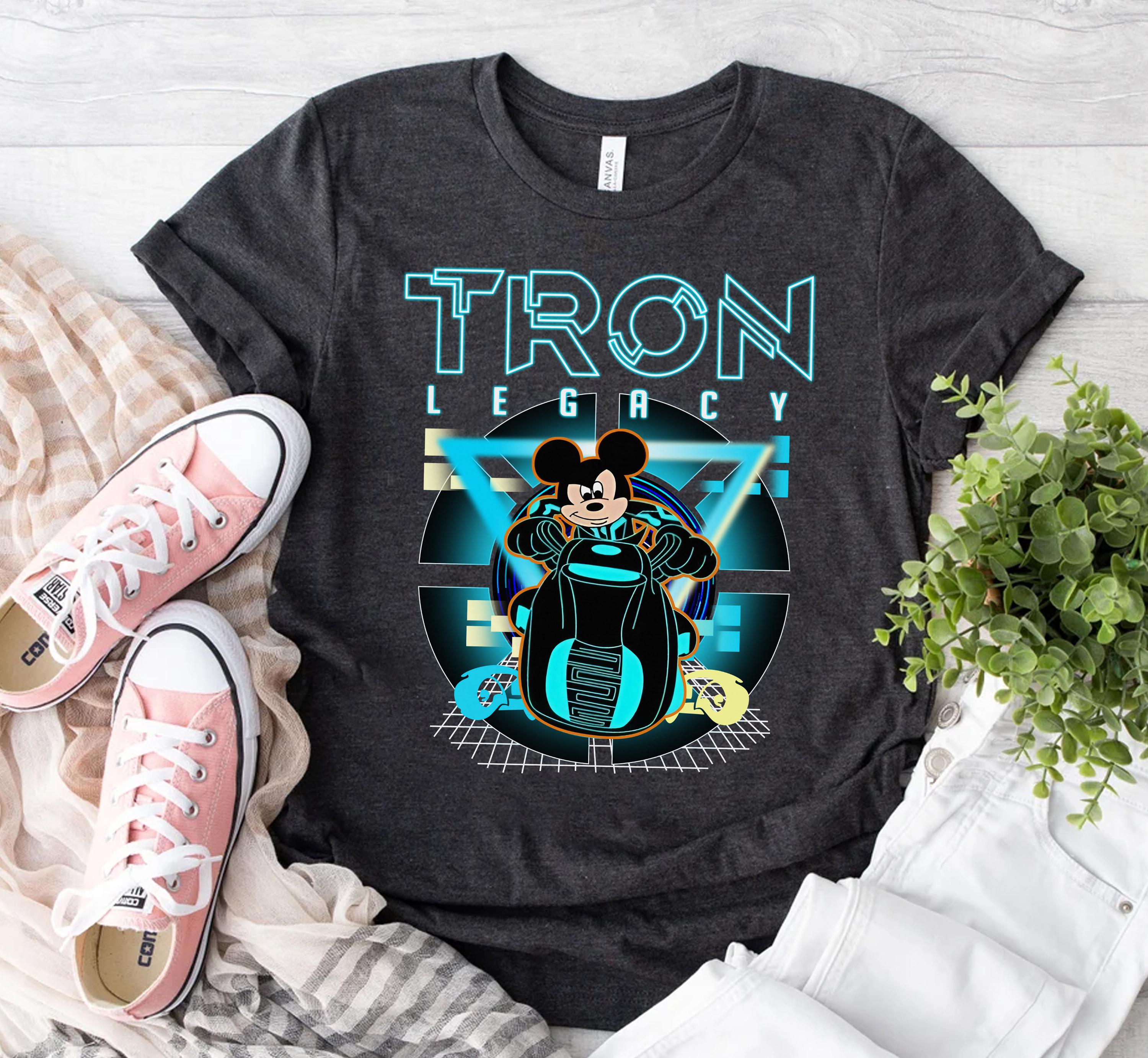 Disney Tron Legacy 2025 Lightcycle Run Ride Trip Matching T-Shirt, Wdw Magic Kingdom Tee, Disneyland Trip Family Outfits, Mickey Tron Shirt