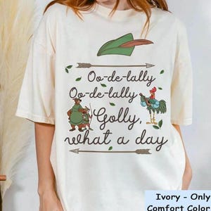 Camiseta Disney Robin Hood Oo-De Lally Alan A Dale Little John, camiseta retrô Robin Hood, camiseta combinando família Disneylândia, camiseta Magic Kingdom