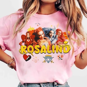 Custom Name Descendants 4 The Rise of Red Characters T-Shirt, Disney Descendants Birthday Gift, Disney Red Evie Chloe Tee, Descendants Tour