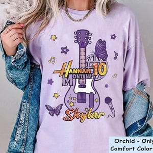 Customize Disney Channel Movie Hannah Montana Birthday Girl T-Shirt, Disneyland Family Matching Shirt, Girl Trip Outfits, WDW Birthday Girl
